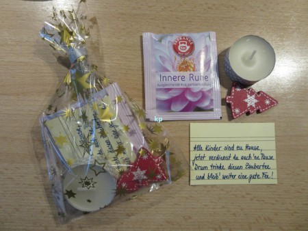 Vianočný balíček prvej pomoci kolegyniam po mojom